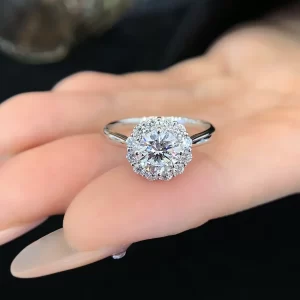 PT950 Platinum Lab-Grown Diamond Ring — 1.03 ct — view 1