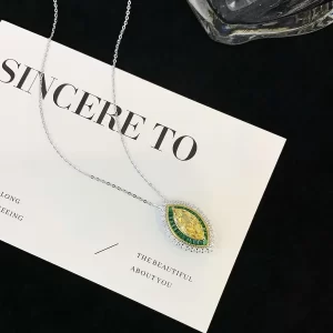 925 Sterling Silver Colored Gemstone Necklace — view 1