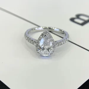 18K Gold Lab-Grown Diamond Ring — 1.11 ct — view 1