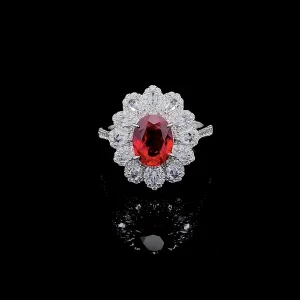 925 Sterling Silver Colored Gemstone Ring — view 1