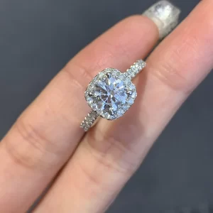 18K Gold Lab-Grown Diamond Ring — 1.07 ct — view 1