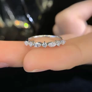 18K Gold Lab-Grown Diamond Band — 0.3 ct — view 1