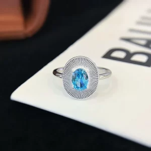 925 Sterling Silver Colored Gemstone Ring — view 1