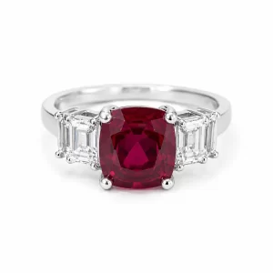 925 Sterling Silver Colored Gemstone Ring — view 1