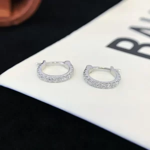 18K Gold Lab-Grown Diamond Earrings — 0.45 ct — view 1