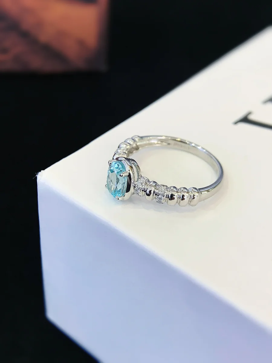 PT950 Platinum Lab-Grown Colored Gemstone Ring — 1.030 ct — view 2