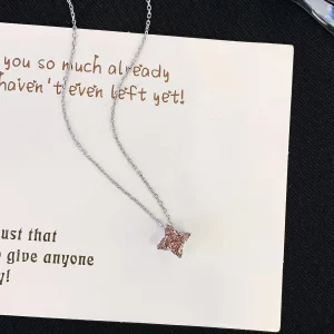 18K Gold Lab-Grown Pink Diamond Necklace — 1.065 ct — view 1