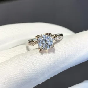 18K Gold Lab-Grown Diamond Ring — 1.1 ct — view 1