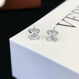 18K Gold Lab-Grown Diamond Stud Earrings — 2.14 ct — view 1