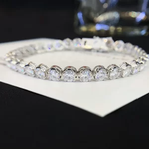 18K Gold Lab-Grown Diamond Bracelet — 8.875 ct — view 1