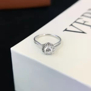 PT950 Platinum Lab-Grown Diamond Ring — 0.52 ct — view 1