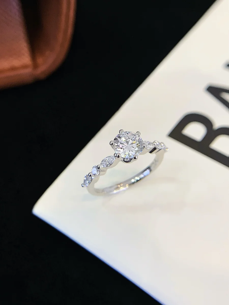 18K Gold Lab-Grown Diamond Ring — 1.01 ct — view 1