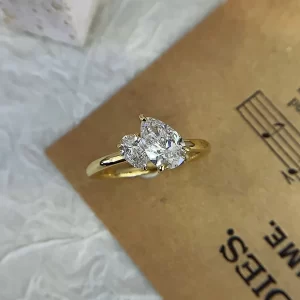 18K Gold Lab-Grown Diamond Ring — 1.234 ct — view 1