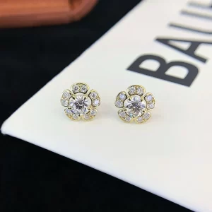 18K Gold Lab-Grown Diamond Stud Earrings — 1.02 ct — view 1