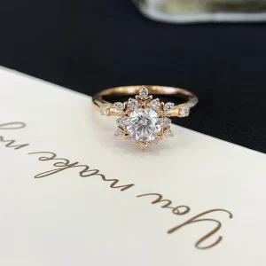 18K Gold Lab-Grown Diamond Ring — 0.57 ct — view 1