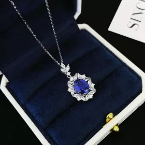 925 Sterling Silver Colored Gemstone Necklace — view 1