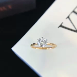 18K Gold Lab-Grown Diamond Ring — 1.07 ct — view 1