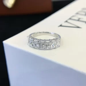 18K Gold Radiant-Cut Lab-Grown Diamond Band — 1.895 ct — view 1