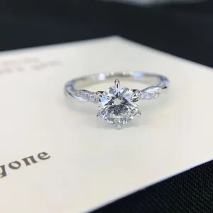 18K Gold Lab-Grown Diamond Ring — 1 ct — view 1