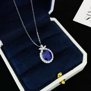 925 Sterling Silver Colored Gemstone Necklace — view 1