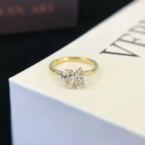18K Gold Lab-Grown Diamond Ring — 1.094 ct — view 1