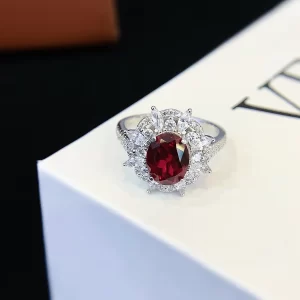 925 Sterling Silver Colored Gemstone Ring — view 1