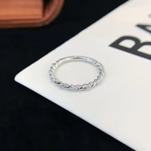 18K Gold Moissanite Band — 0.126 ct — view 1
