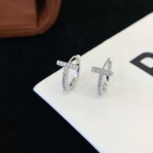 18K Gold Lab-Grown Diamond Earrings — 0.192 ct — view 1