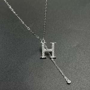 18K Gold Lab-Grown Diamond Necklace — 0 ct — view 1