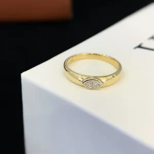 18K Gold Marquise Lab-Grown Diamond Ring — 0.194 ct — view 1