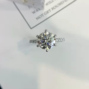 18K Gold Lab-Grown Diamond Ring — 3 ct — view 1