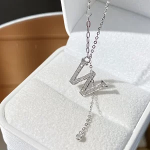 18K Gold Lab-Grown Diamond Necklace — 0 ct — view 1