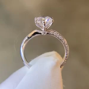 18K Gold Lab-Grown Diamond Ring — 1.09 ct — view 1