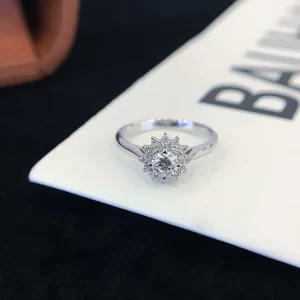 18K Gold Round Lab-Grown Diamond Ring — 0.311 ct — view 1