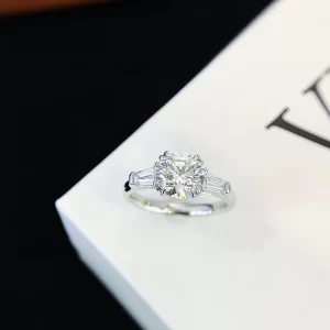 PT950 Platinum Lab-Grown Diamond Ring — 1.5 ct — view 1