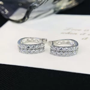 18K Gold Lab-Grown Diamond Earrings — 0.97 ct — view 1