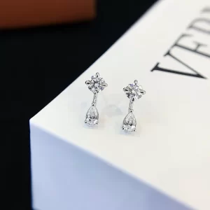 18K Gold Lab-Grown Diamond Stud Earrings — 0.73 ct — view 1