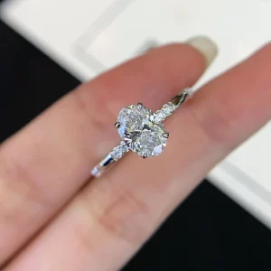 18K Gold Lab-Grown Diamond Ring — 1.05 ct — view 1