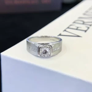 PT950 Platinum Lab-Grown Diamond Ring — 0.53 ct — view 1