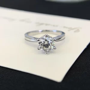 18K Gold Lab-Grown Diamond Ring — 1.13 ct — view 1