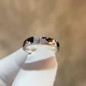 18K White Gold Lab-Grown Diamond Ring — 0.356 ct — view 1