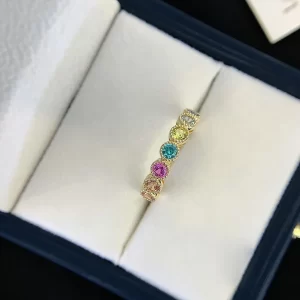 18K Gold Lab-Grown Colored Gemstone Ring — 0.996 ct — view 1