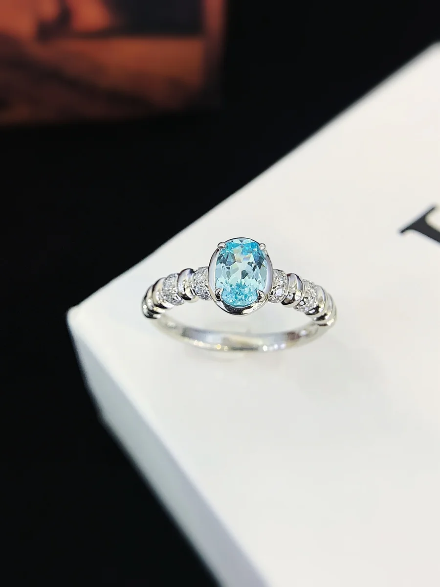 PT950 Platinum Lab-Grown Colored Gemstone Ring — 1.030 ct — view 3