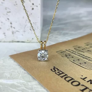 18K Gold Lab-Grown Diamond Pendant — 1.05 ct — view 1
