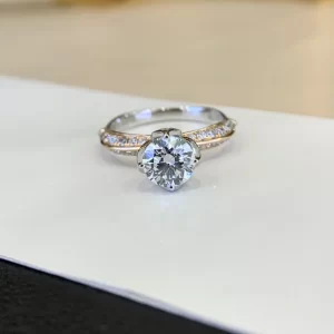18K Gold Lab-Grown Diamond Ring — 1.01 ct — view 1