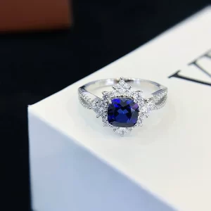 925 Sterling Silver Colored Gemstone Ring — view 1