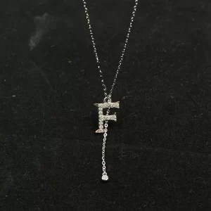 18K Gold Lab-Grown Diamond Necklace — view 1