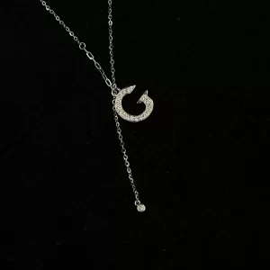 18K Gold Lab-Grown Diamond Necklace — 0 ct — view 1