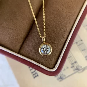 18K Gold Lab-Grown Diamond Pendant — 0.805 ct — view 1