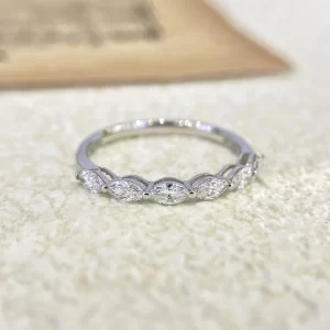 18K Gold Marquise Lab-Grown Diamond Band — 0.38 ct — view 1